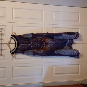 Studio One  Size 16W blue sleeveless dress.